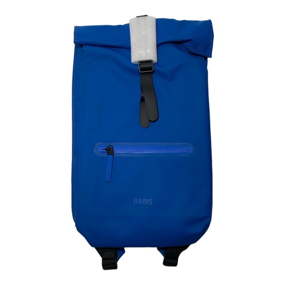 Rains Waterproof Rolltop Rucksack in Waves - Picture 3 of 12